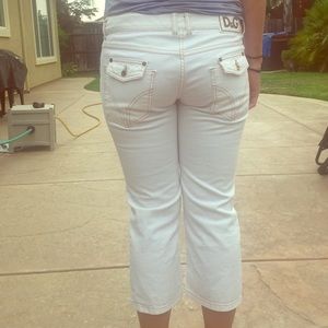 D&G white jean Capris